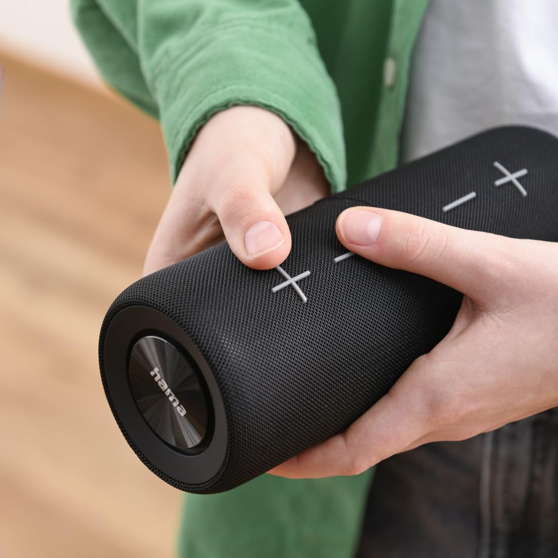 Hama | Altavoz Bluetooth Potente Separable - Negro | Altavoces con potencia de 30w sonido estéreo real, Impermeable ip67, 12h autonomía