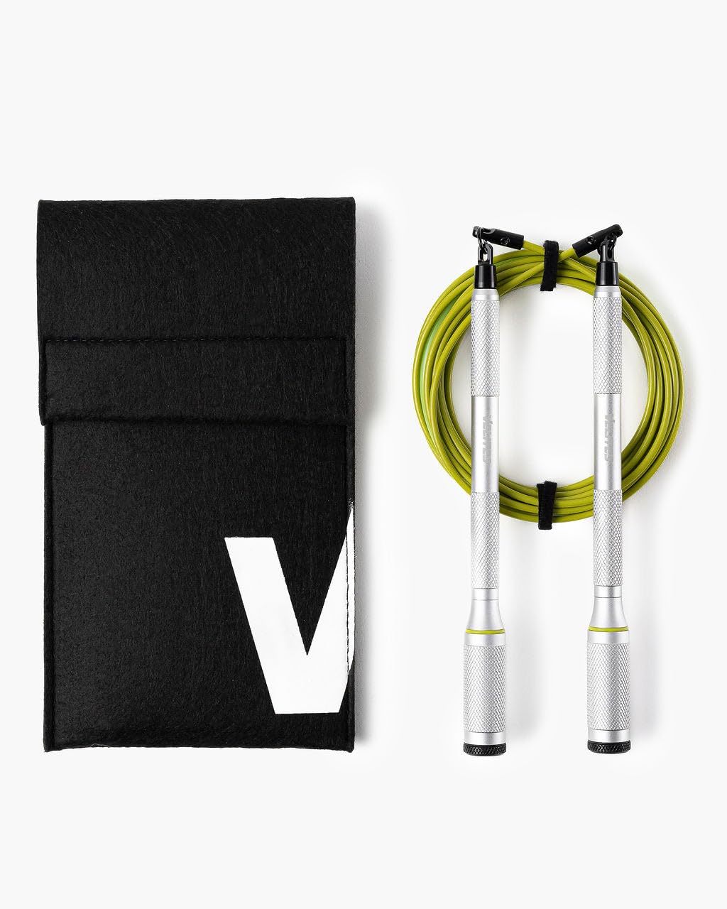Velites - Comba Cyclone Oficial de CrossFit® Games - Bolsa de Transporte Incluida - Cuerda para Saltos Dobles, Triples y Crossovers - Mangos Extraíbles