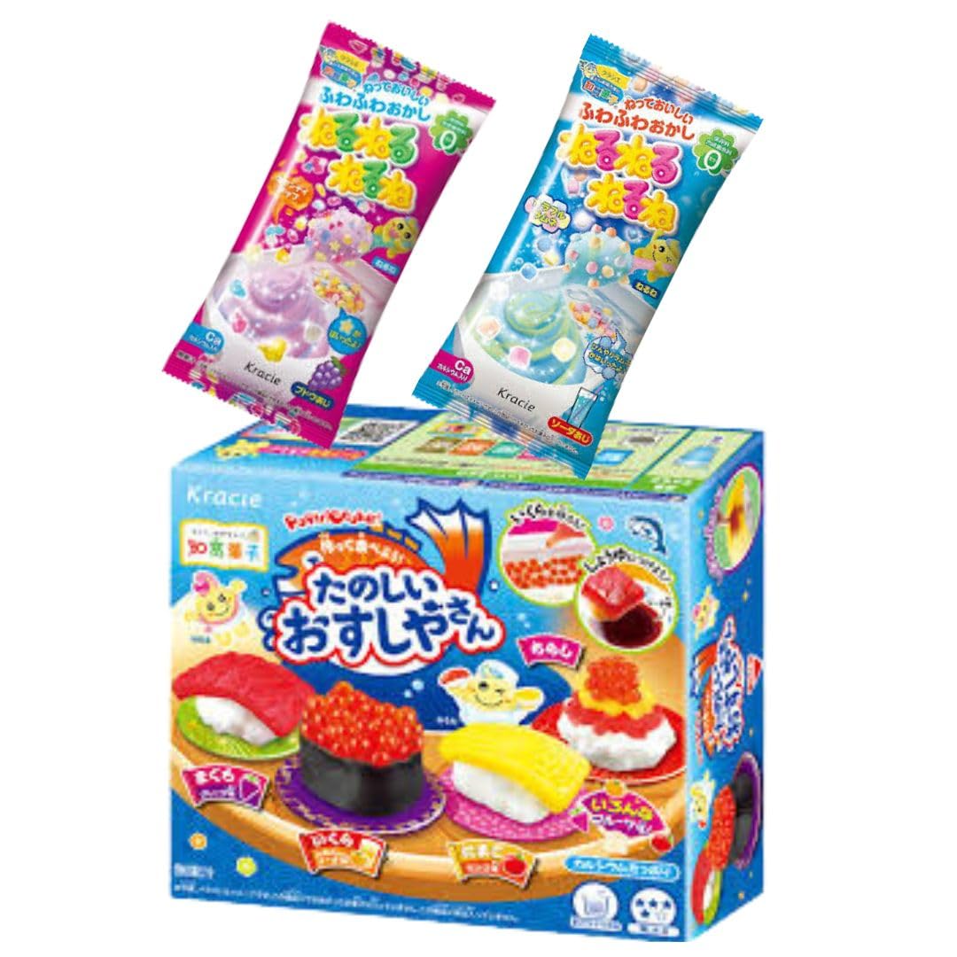 DIY Educational Snack Set Kids - Popin 'Cookin' Candy Learning Through Authentic Japanese Flavors Set (Pair Set + DIY Kit Box)