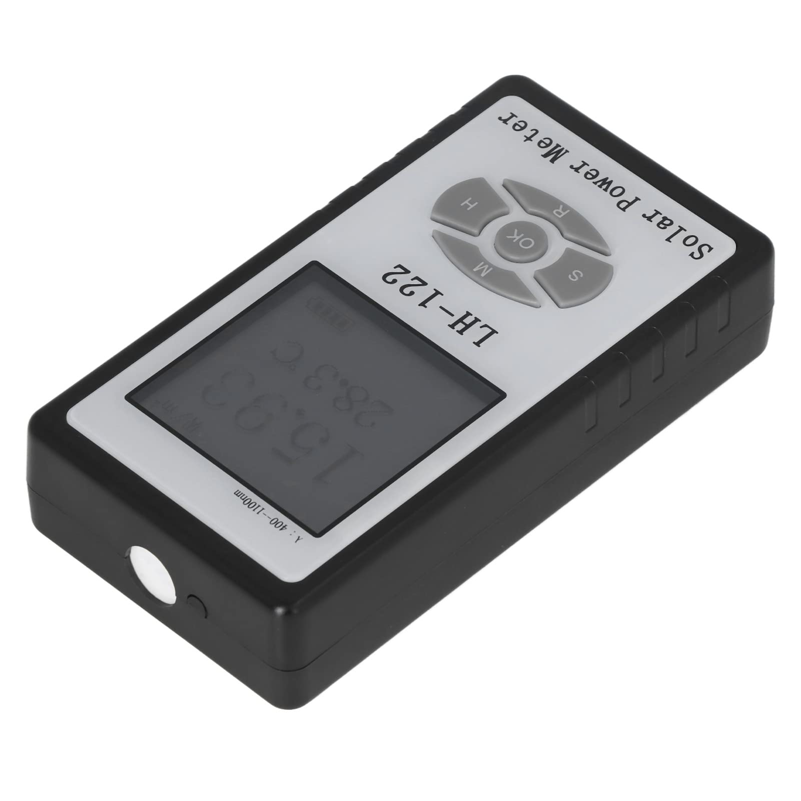 FTVOGUE Medidor de Energía Solar, Medidor de Radiación Solar Digital ABS, Probador de Energía Portátil, Instrumento de Medición de Intensidad de Luz Portátil para Control de Paneles Solares, Uso en