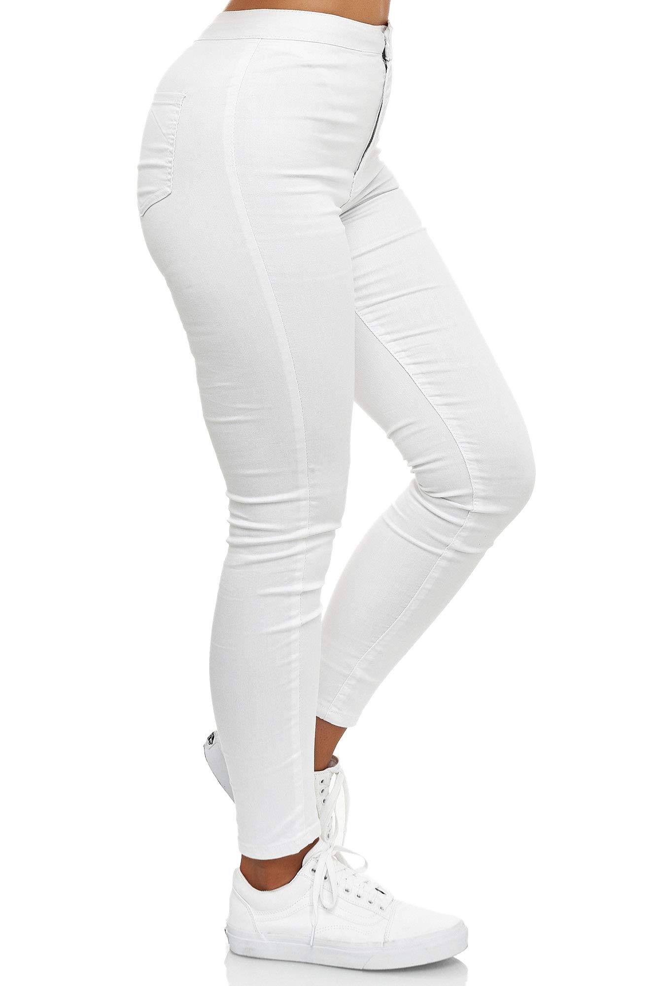 Elara Damen Jeans High Waist Slim Fit Chunkyrayan