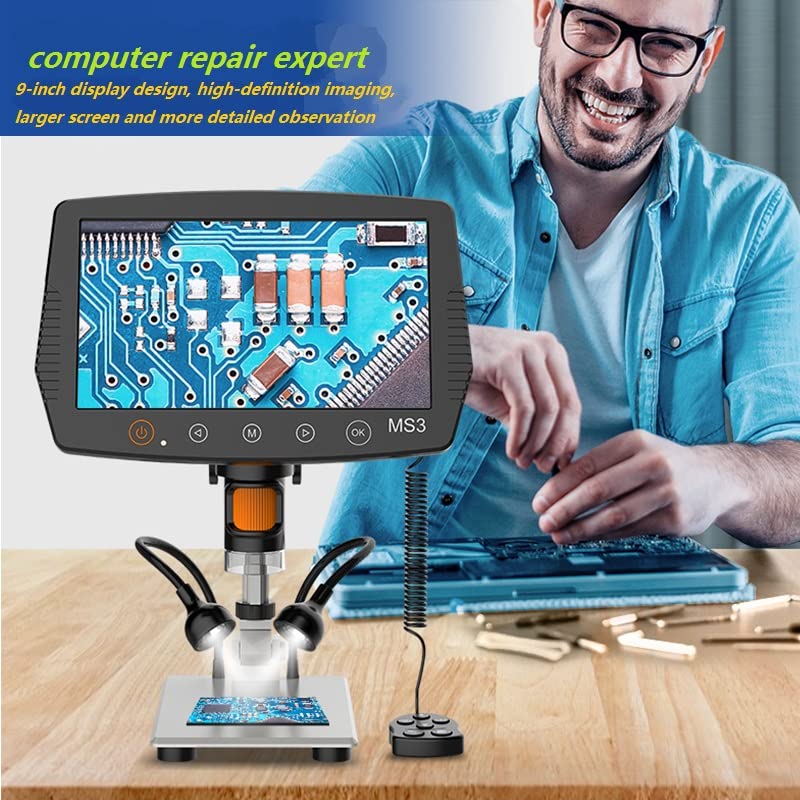 Microscope numérique Windows Mac OS, fini la fatigue oculaire 1000X