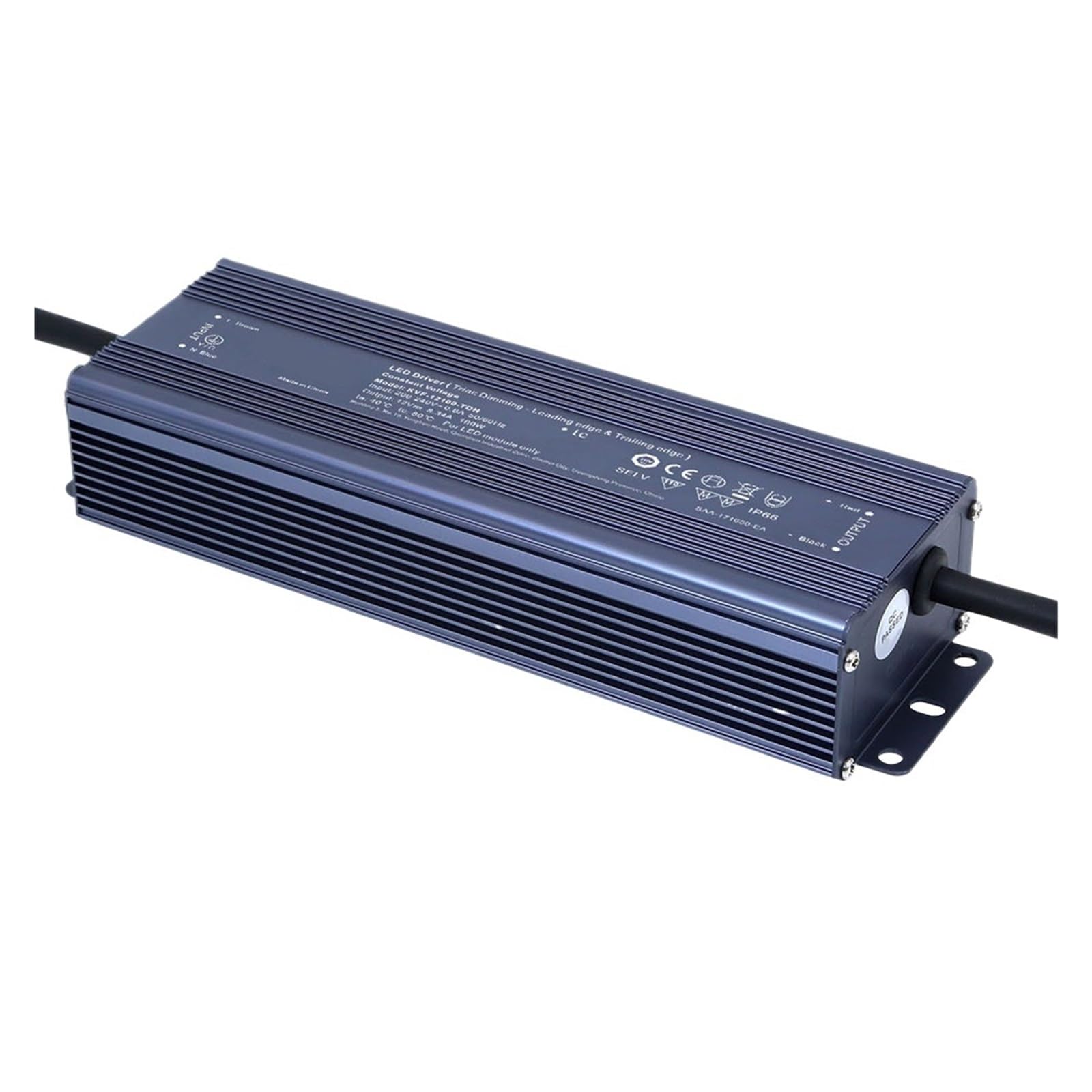 NVSFZGIYG 12v24v Light Strip Controller Transformer Constant Voltage Waterproof thyristor dimming led Driver Power Aluminum Shell(12V 10A 120W)