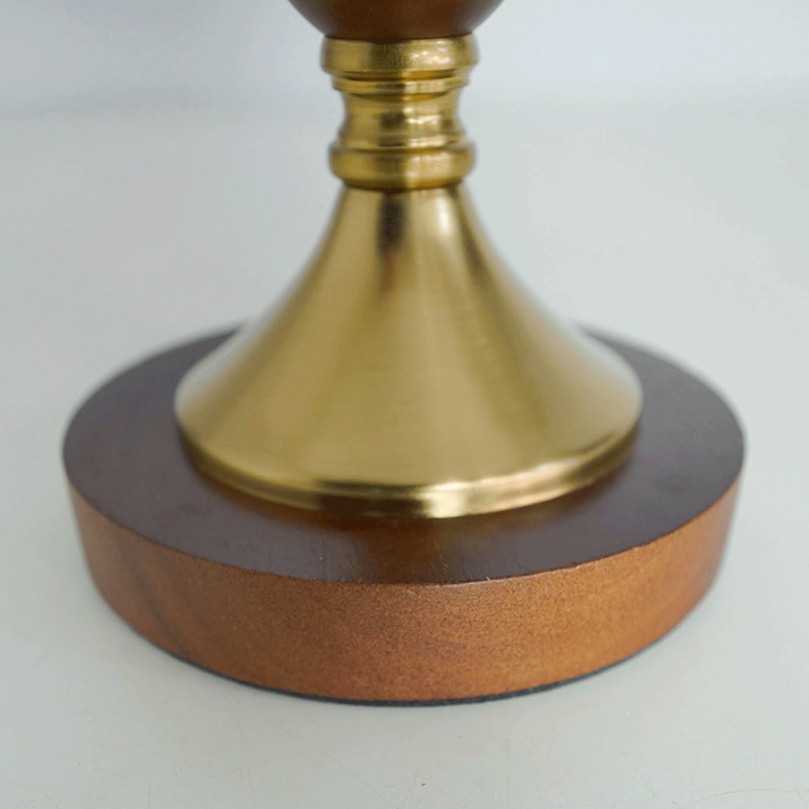 Lampa stołowa LED w stylu vintage, kreatywna lampa dekoracyjna, szklany klosz, lampki nocne do salonu, sypialni, drewniana podstawa lampa biurkowa