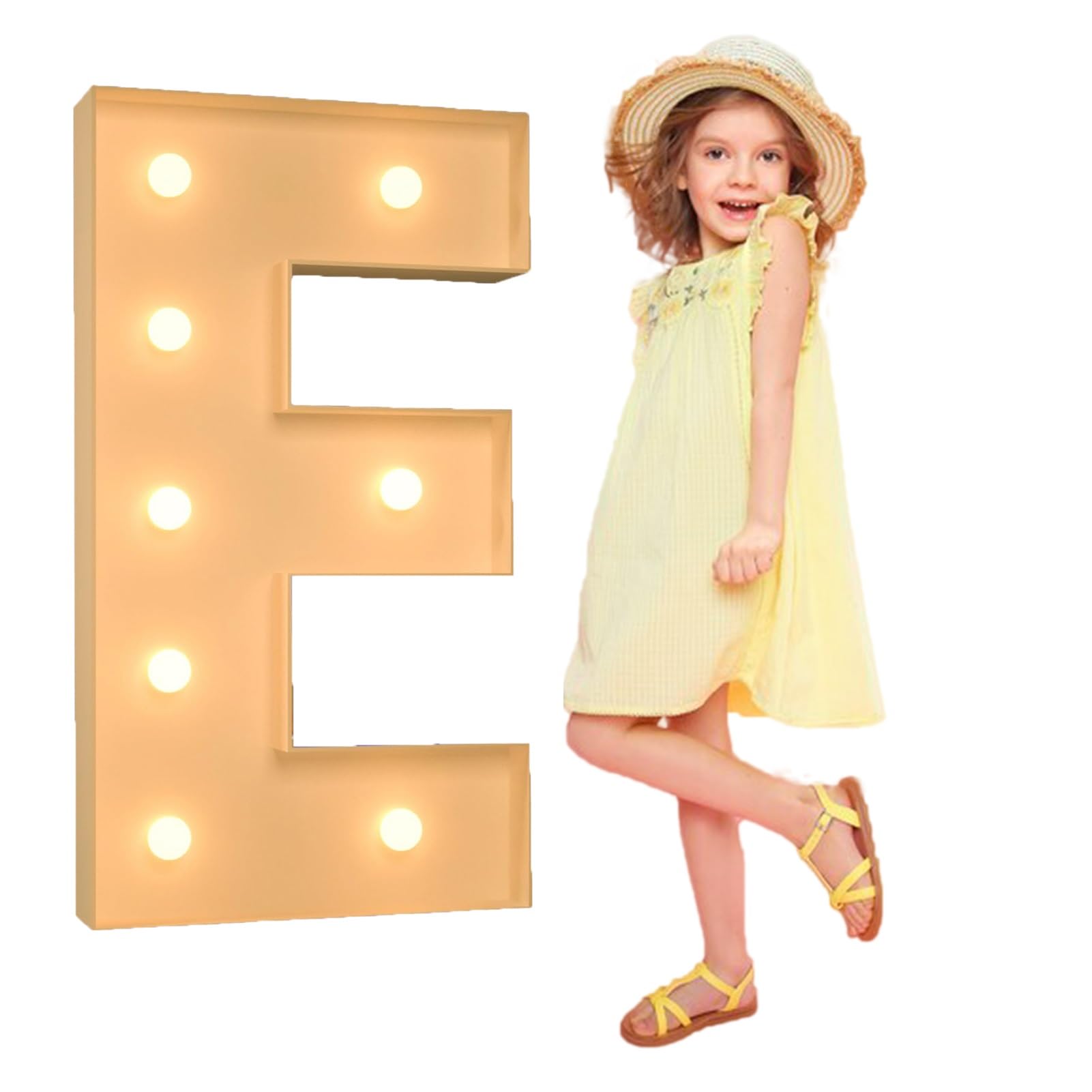 3ft Splicing Letters Light DIY Giant Letters For Baby Shower Birthday Party Backdrop Decorations For Prom Party Bar Birthday Family Christmas Valentin’s Day Anniversary Holiday(Color:Letters E,Size:3.