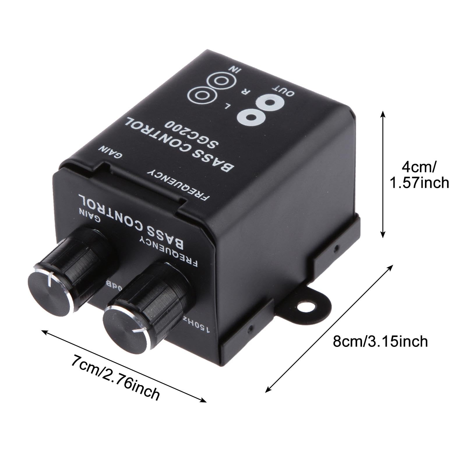 Manopola Di Controllo Remoto Per Amplificatore Auto – Regola Volume E Bassi Con Connettori Per Subwoofer