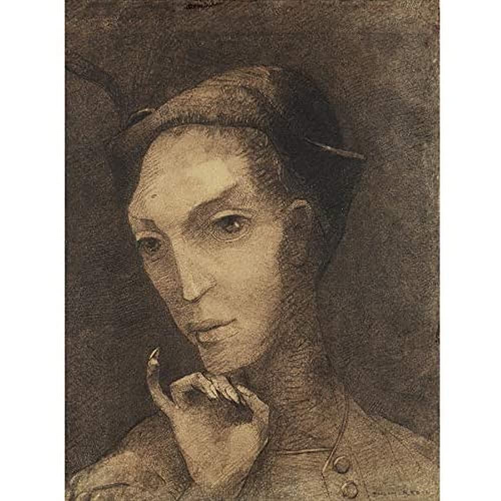 Odilon Redon Mephistopheles Art Print Canvas Premium Wall Decor Poster Mural