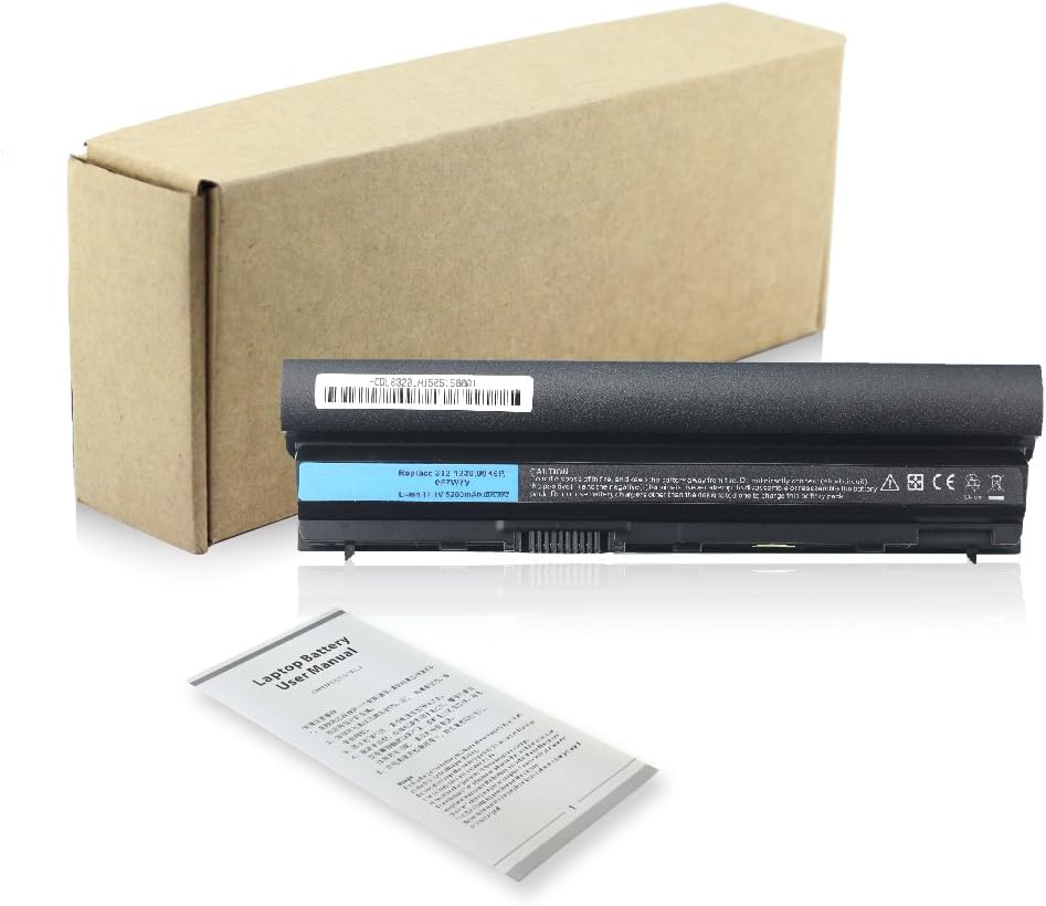Exxact Parts Solutions Laptop Battery Replacement for Dell Latitude E6120 E6220 E6230 E6320 E6320 XFR E6330 E6430S Series, 312-1241 312-1242[Li-ion 11.1V 5200mAh 6 Cell]