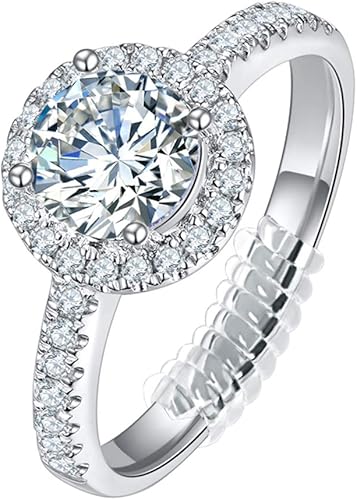 Miniatura 2 de Ajustador de tamaño de anillo con gamuza de plata conjunto de 4007  012 pulgadas por GWHOLE