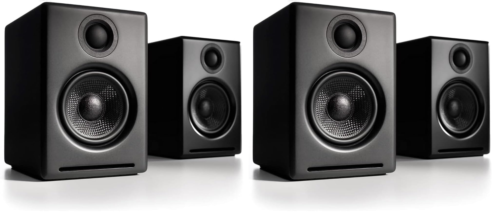 Audioengine A2+ Desktop 24 Bit Wireless Bluetooth Desktop Speakers - 60W Computer Speakers for Music and Gaming (Pack of 2)