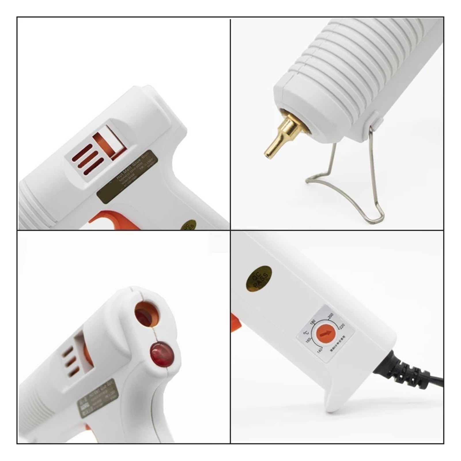 Pistolet Do Klejenia Na Gorąco 120W SK538 Regulacja Temperatury Topienia 11mm Kleje W Sztyfcie Przemysłowy DIY Narzędzia Naprawy Szybkie Niezawodne Klejenie