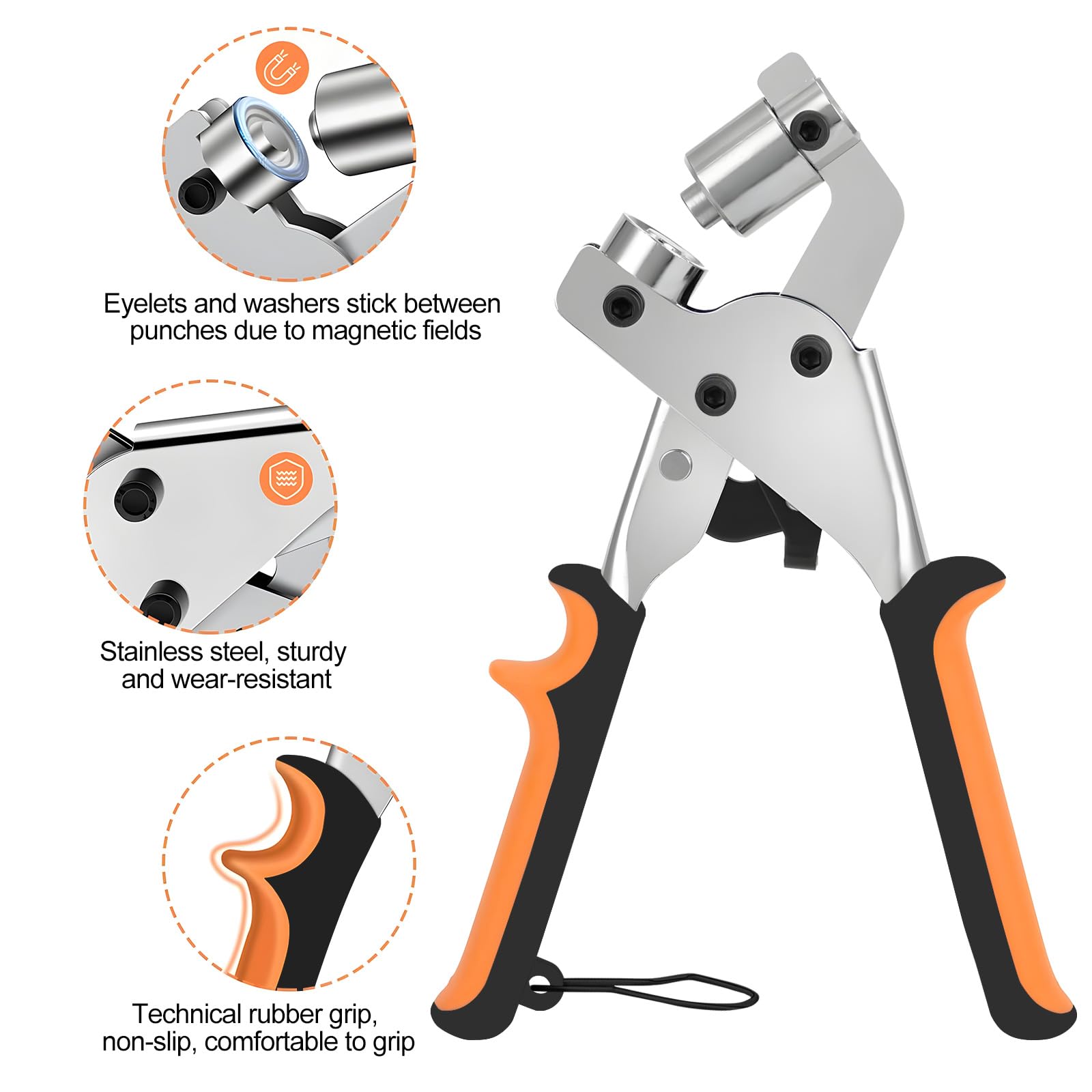 PINZA PER OCCHIELLI, MANICI RICOPERTI IN PVC, IN DOTAZIONE 100 - Foto 11