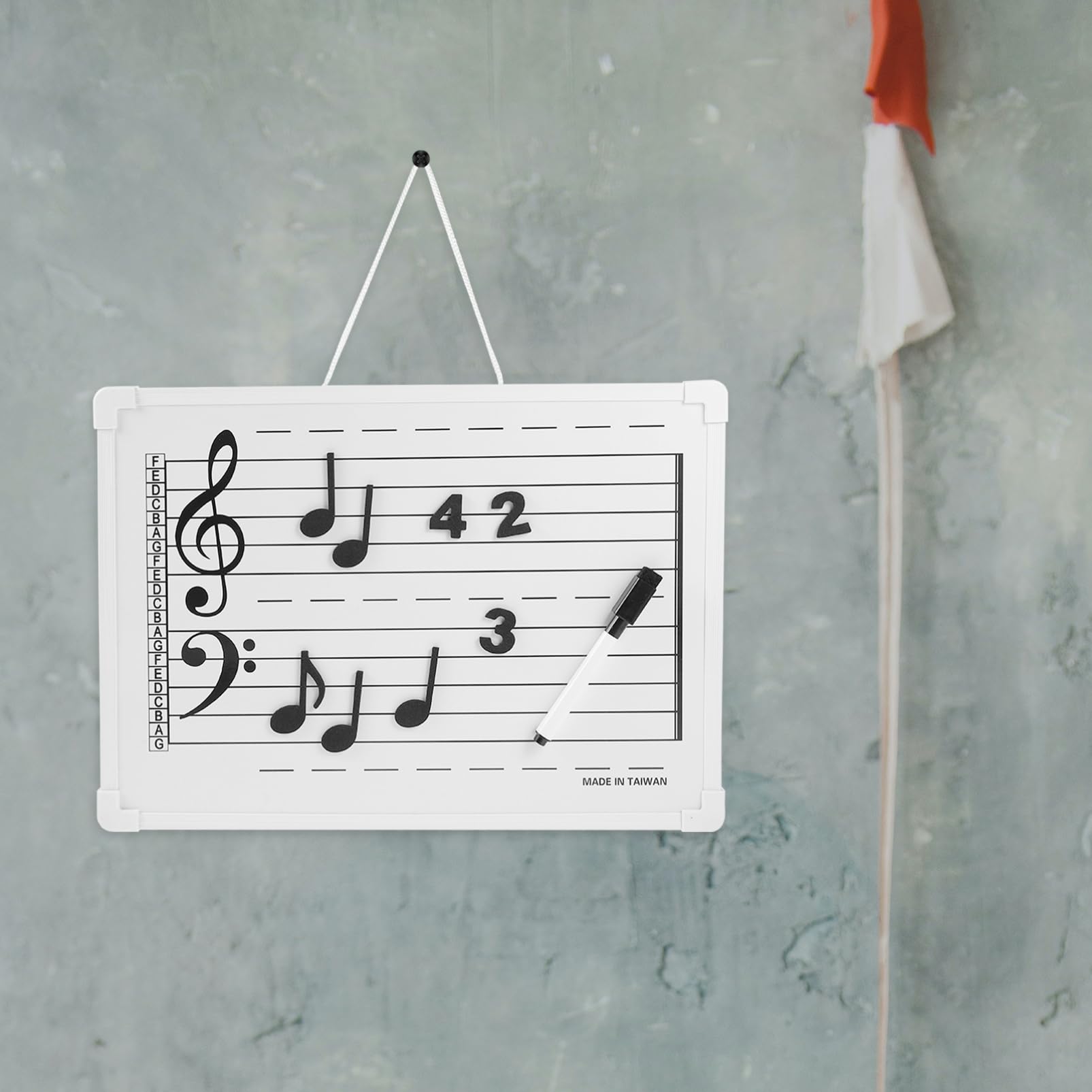 Lavagna Cancellabile Pentagramma in Plastica per Musica