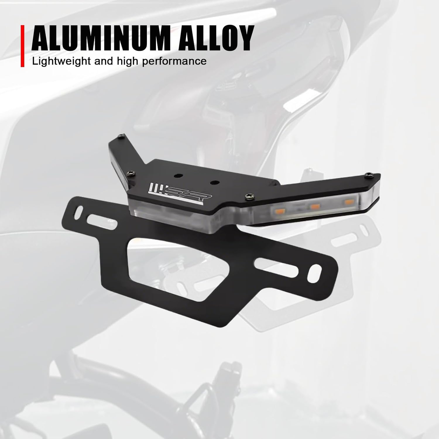 Tidy Tail Integrated Signal Light Fender Eliminator License Plate Compatible with CFMOTO 450SS/450NK 2023-2025,Aluminum Alloy,Laser Cutting,CFMOTO 450SS Accessories,CFMOTO 450NK Accessories
