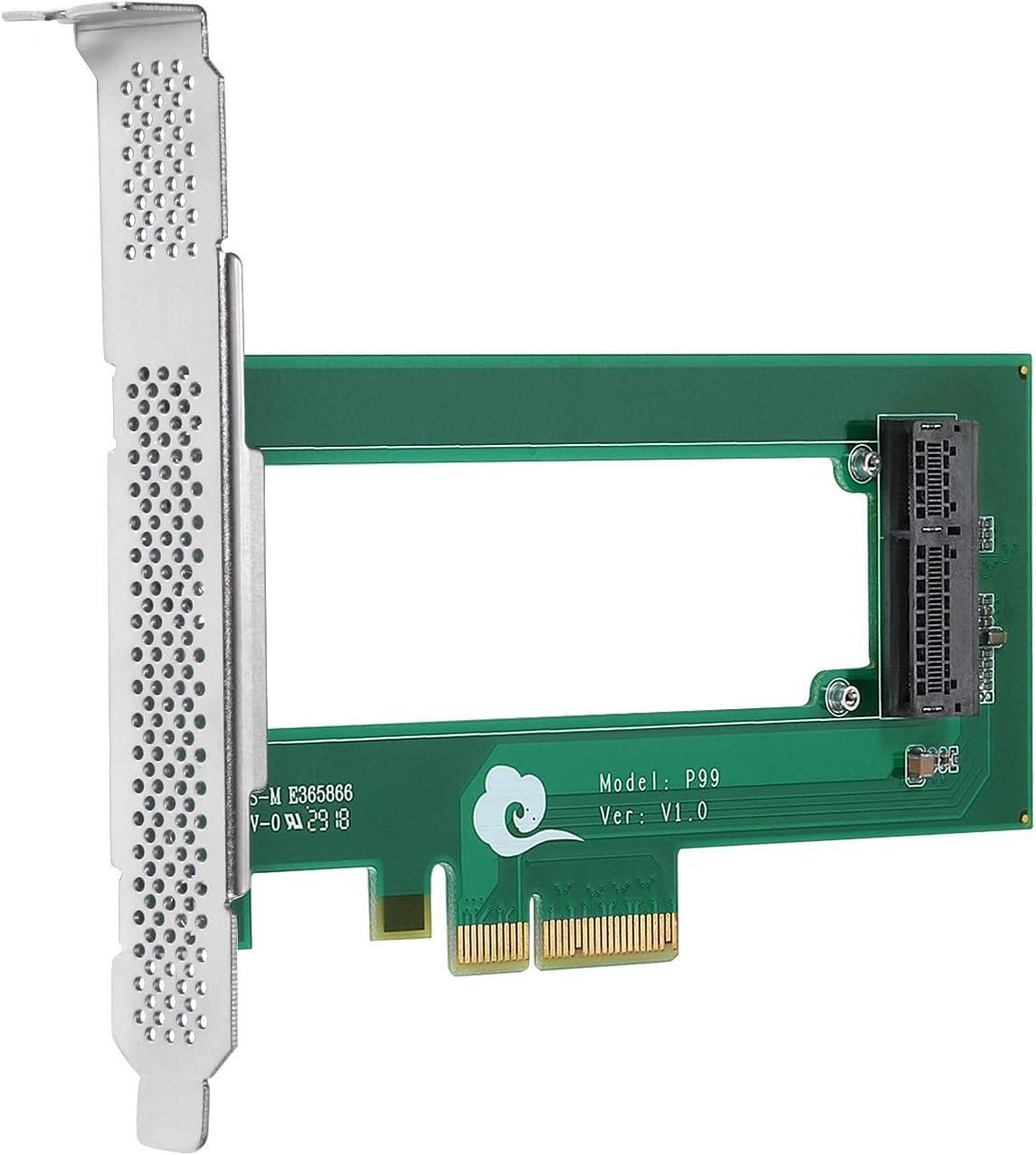 Funtin PCIe Ruler SSD Adapter for Intel EDSFF E1.S 1U Short Ruler SSD