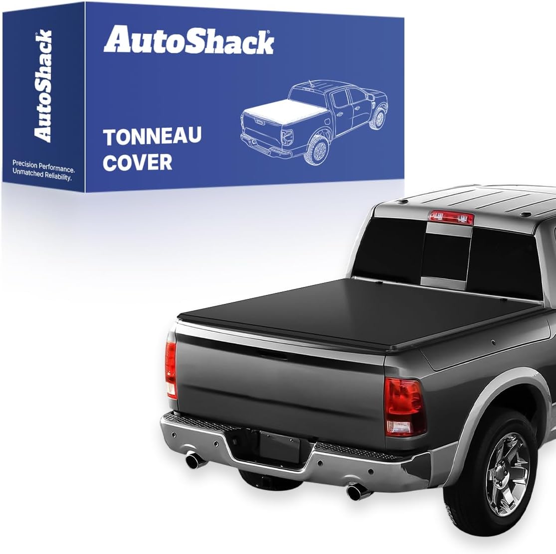 AutoShack Soft Roll Up Truck Bed Tonneau Cover for Ford, F-150 2015-2026 F-150 Lightning 2022-2025, 4WD RWD AWD V6 2.7L 3.0L 3.3L 3.5L V8 5.0L 5.2L, 5'6" Bed (66")