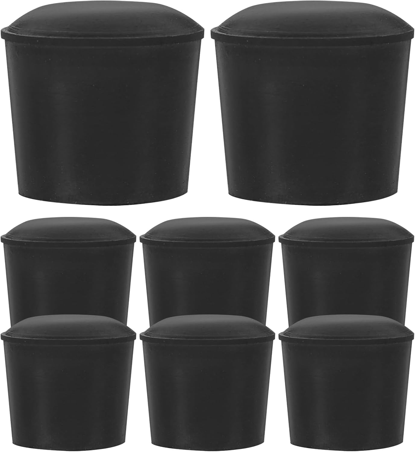Uonlytech 24 Pcs Rubber Feet Pegs for Kitchen Anti-Scald Pad Leg Protectors Round Trivet Foot Pads for Placemat Protection and Hot Plate Support Compact Durable Rubber Leg Tips