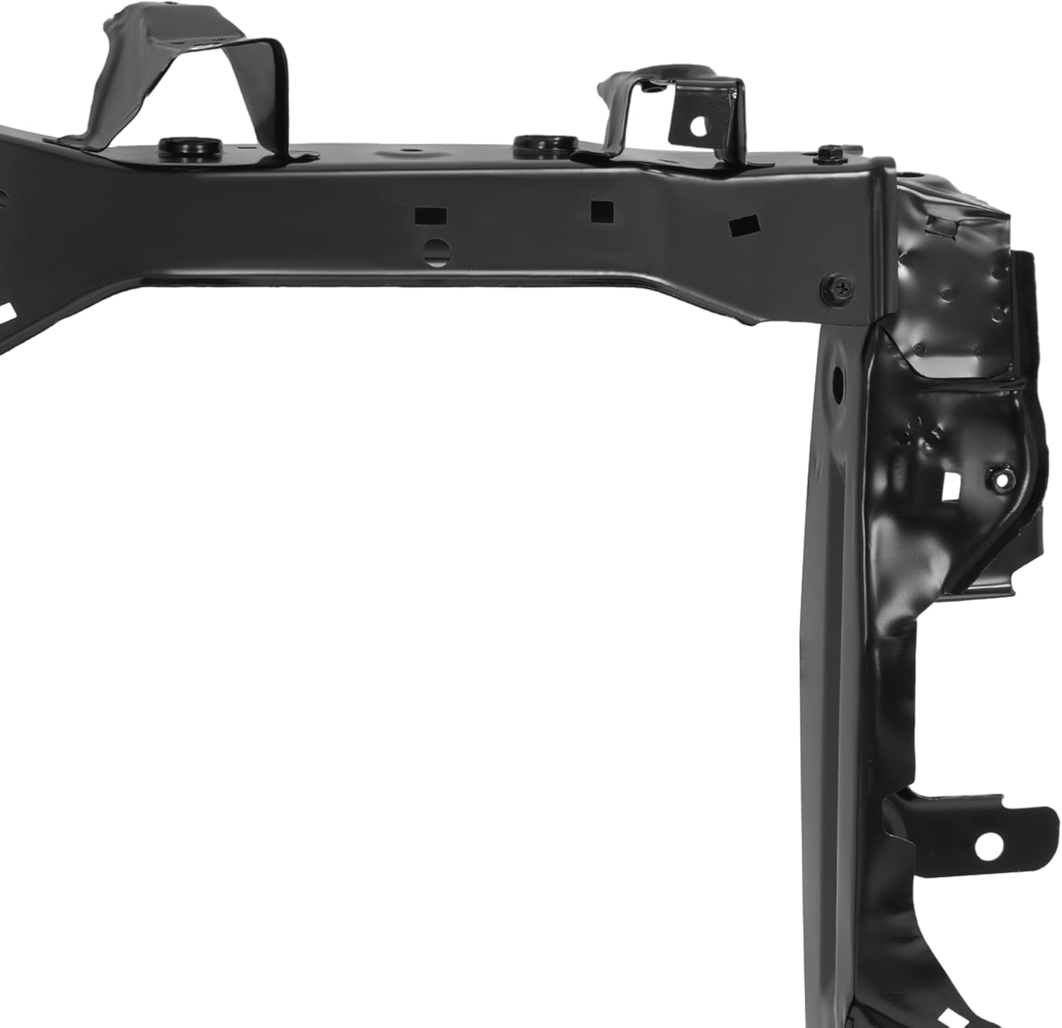 Front Mount Radiator Support Core Assembly Compatible with 2015-2017 Honda Fit Replacement for HO1225176 60400T5RA00ZZ Electrophoresis Steel Primed Black