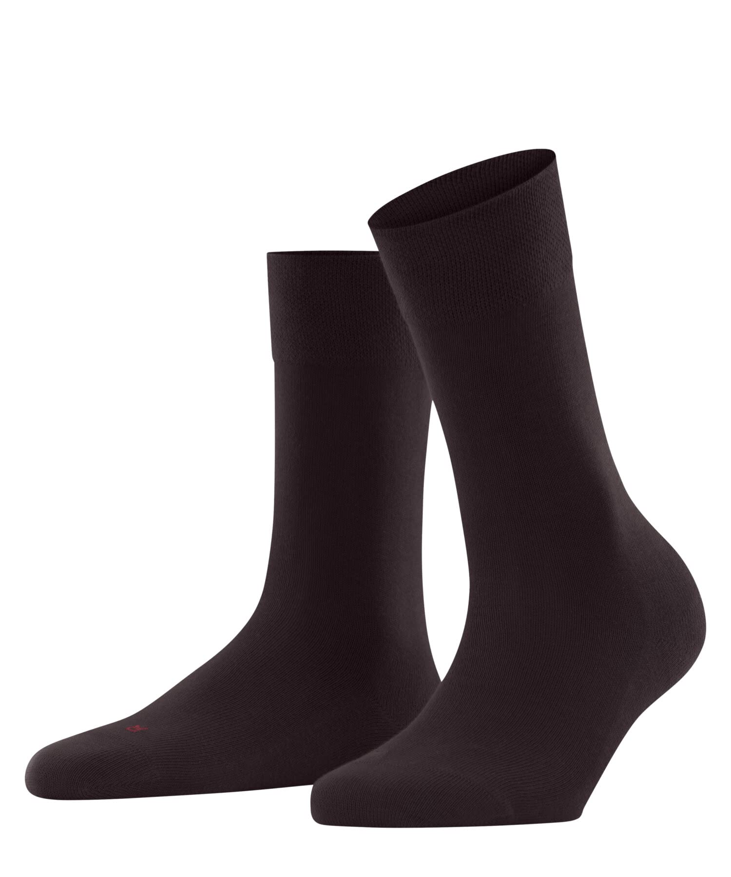 FALKE Women's Sensitive London W So Cotton With Soft Tops 1 Pair Socks, Red Barolo 8596, 2.5-5