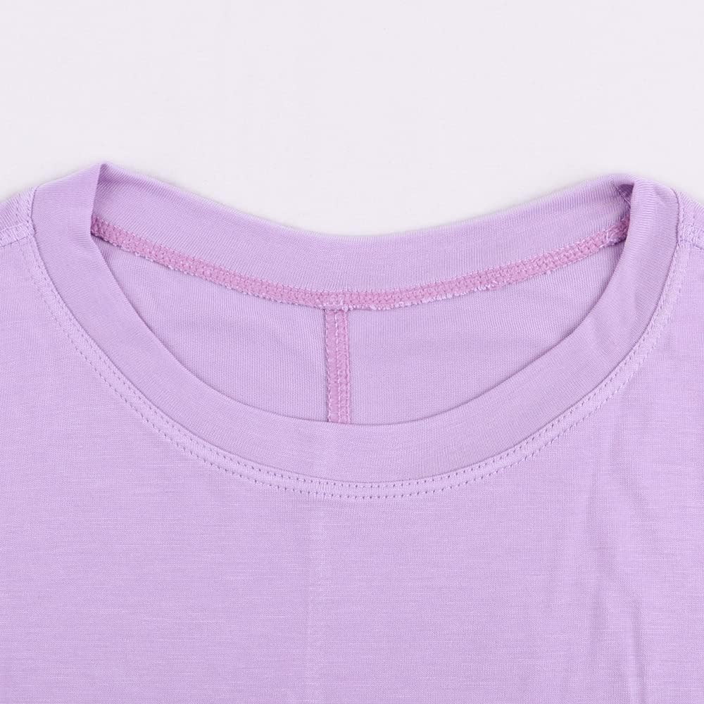 Women's Fitness Workout Crop Tops Short Sleeve Yoga T-Shirts Athletic Running Sports Shirts