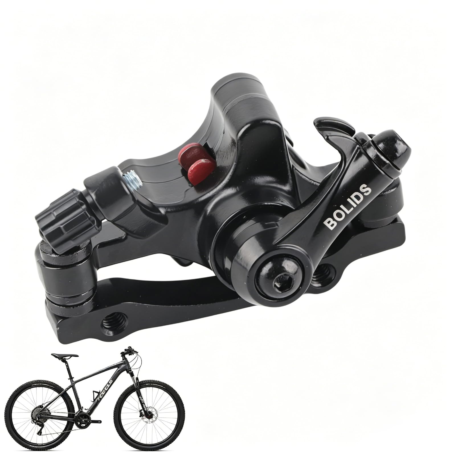 2PCS Mechanical Disc Brake Calipers Set for Bicycle, Front and Rear Alloy Bike Brakes Kit with Heat Dissipation, Compatible for Mountain Folding Road Bikes (Bb8 F160r140)