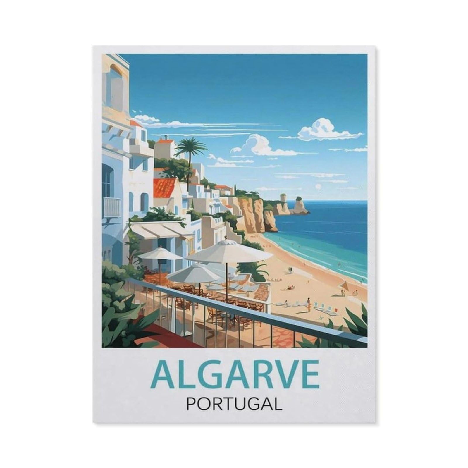 Tin Sign，Algarve Portugal(15x30cm）