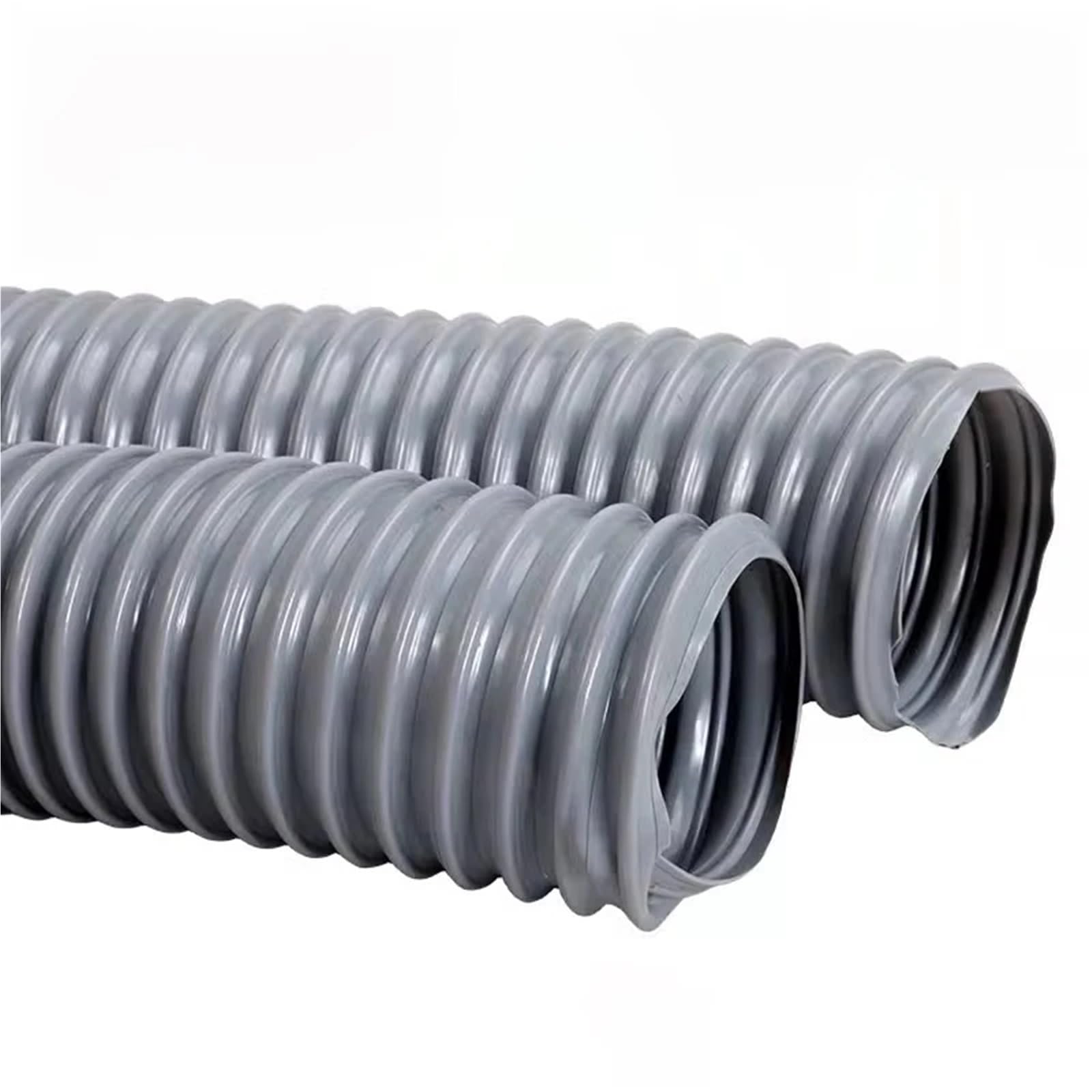 Langlebiger, flexibler PVC-Wellschlauch für Luftleitungen, antistatisches Vakuum-Saug- und Belüftungsrohr für Graviermaschinen, 30–100 mm Innendurchmesser(3 Meters,ID 60mm)