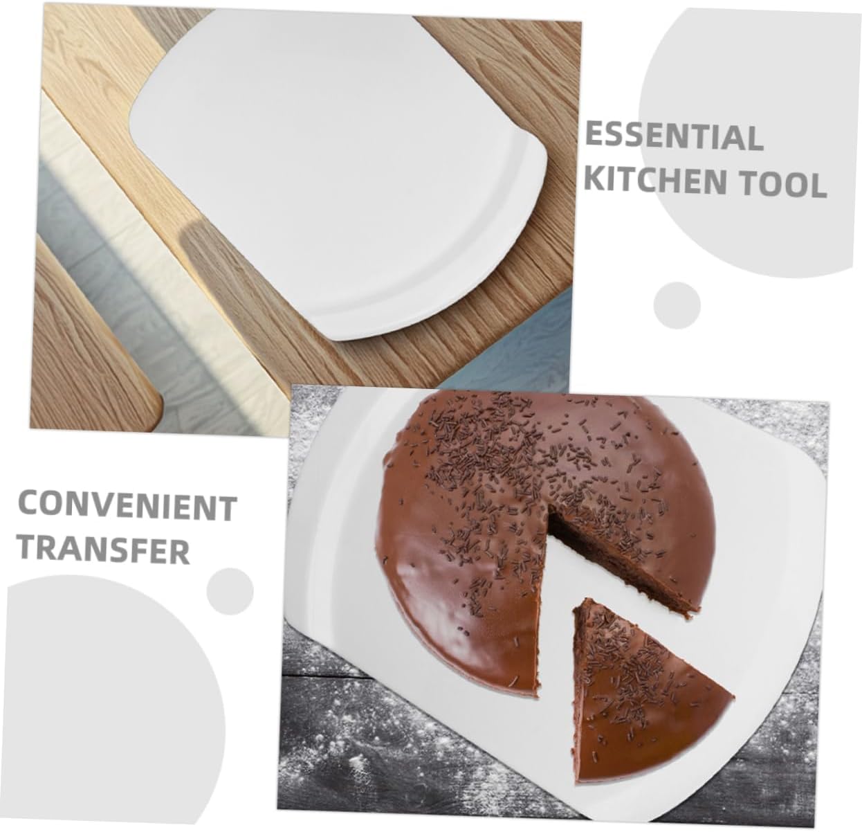 3pcs Cake Lifter Shovel Cake and Pizza Transfer Tools for Easy Handling and Cleanup for Baking Pastry and Dessert Preparation