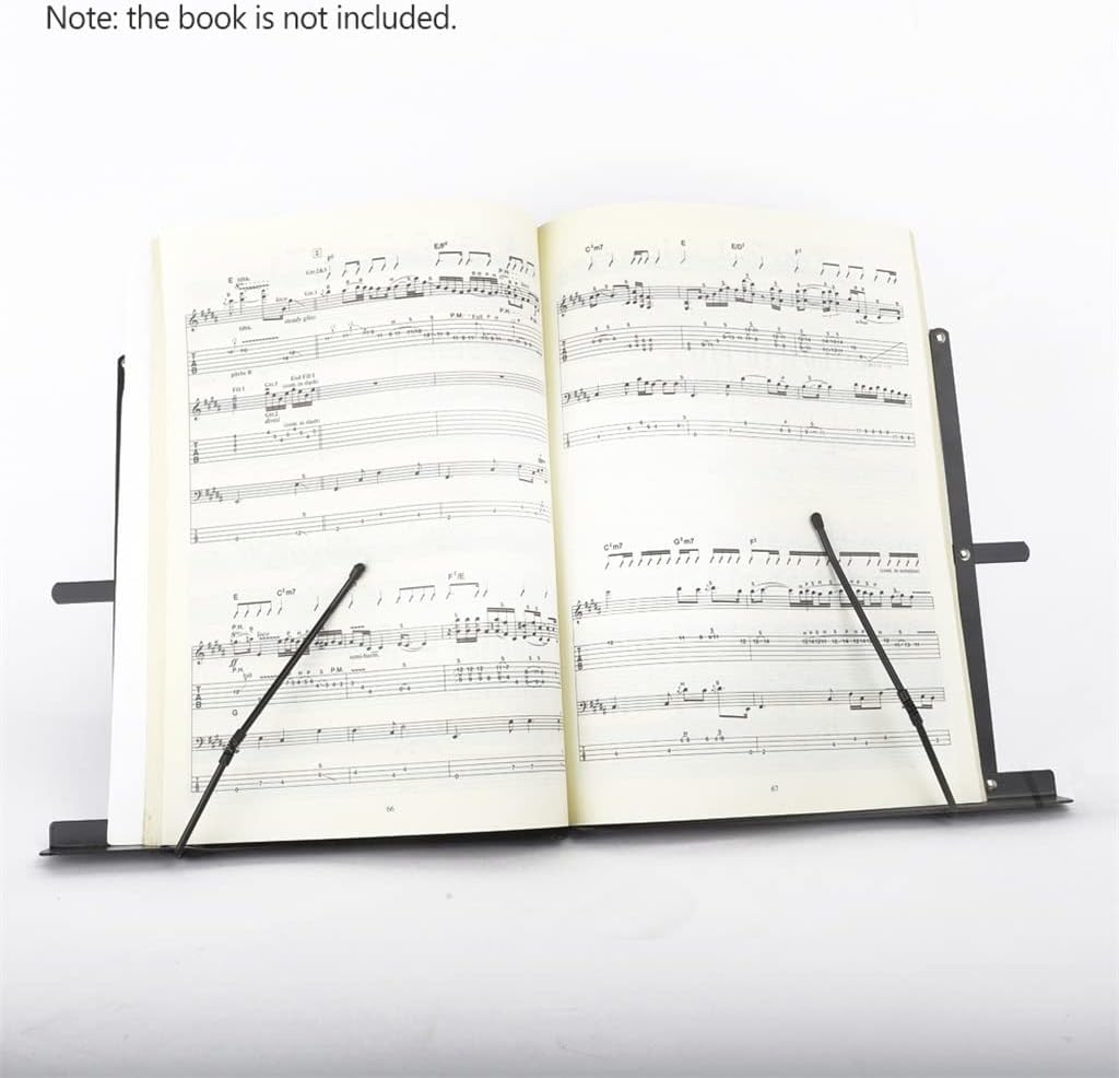Portable Folding Sheet Music Stand with Adjustable Angle Desktop Metal Foldable Book Holder image 3