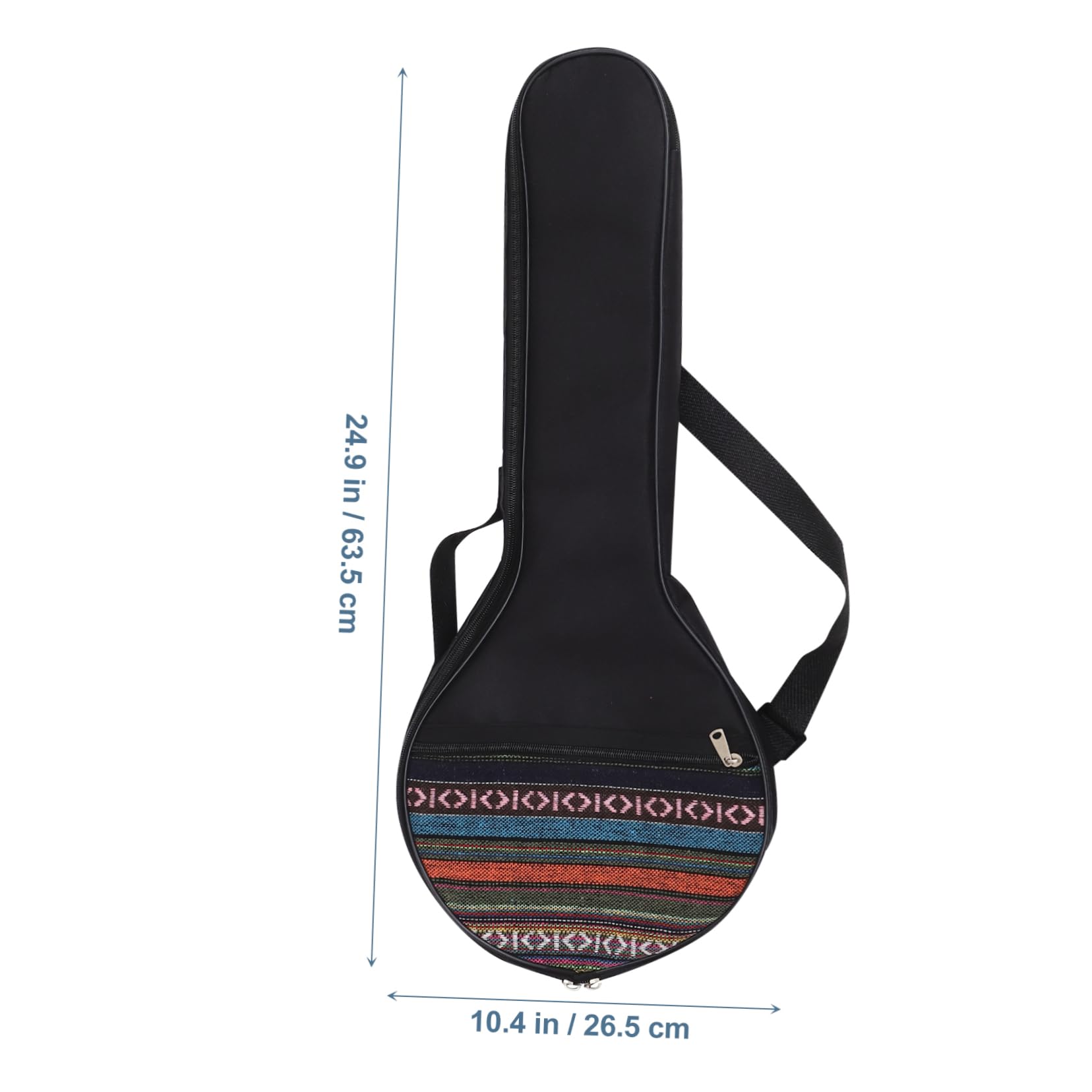 FAVOMOTO 4 String Musical Instrument Storage Bag Banjo Case Cover Comfortable Shoulder Strap for Banjo Random Style