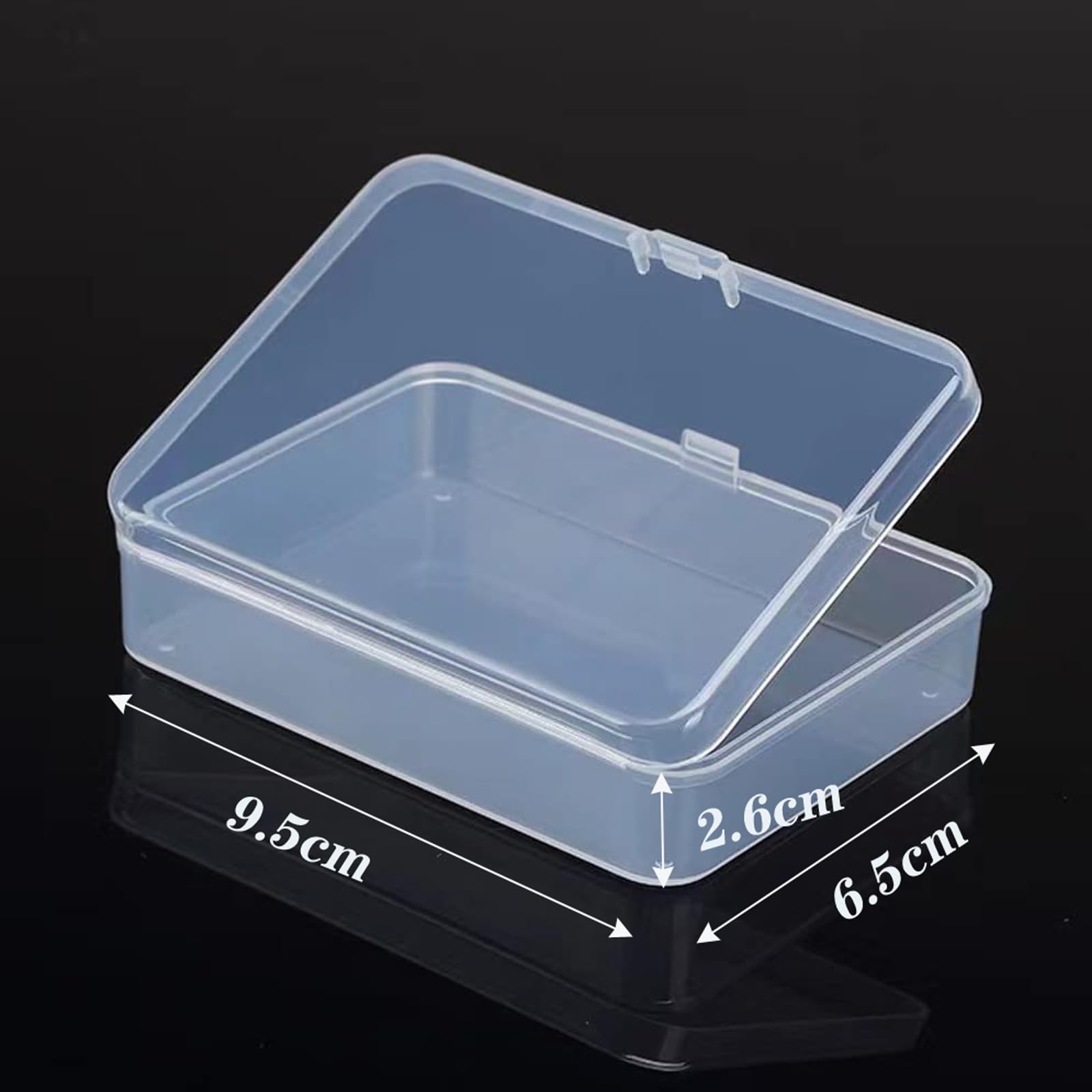 Boîte De Rangement En Plastique Transparent à 20 Compartiments Avec Couvercle à Charnière Pour Organisation De Perles, Loisirs Créatifs, Bijoux, Articles De Pêche, Collection De Rochers