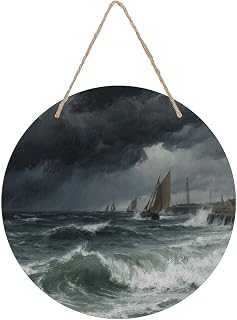 The Sea Before The Storm Wood Painting