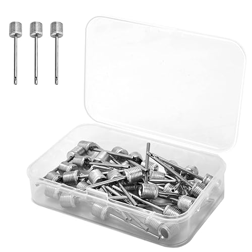 Miniatura 1 de 35 agujas de bomba de aire, aguja de inflado de aire para baloncesto, balón de fútbol, voleibol, fútbol o rugby, bolas de repuesto de EE. UU.,