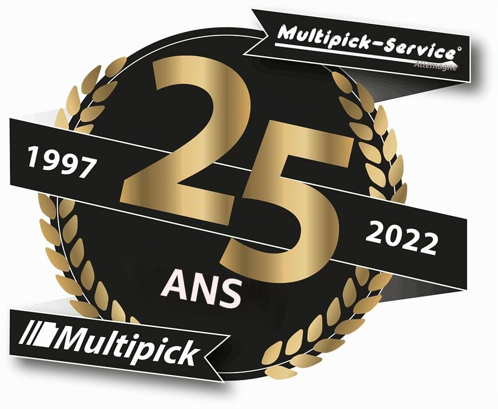 MULTIPICK Fraise métallique [6 mm x 60 mm] Fraises CNC pour bois - Serrurier - Fraises 6 mm - Fraises pour bois 6 mm - Fraise métal perceuse et pointe métal - Pour tous les types d'acier Multipick