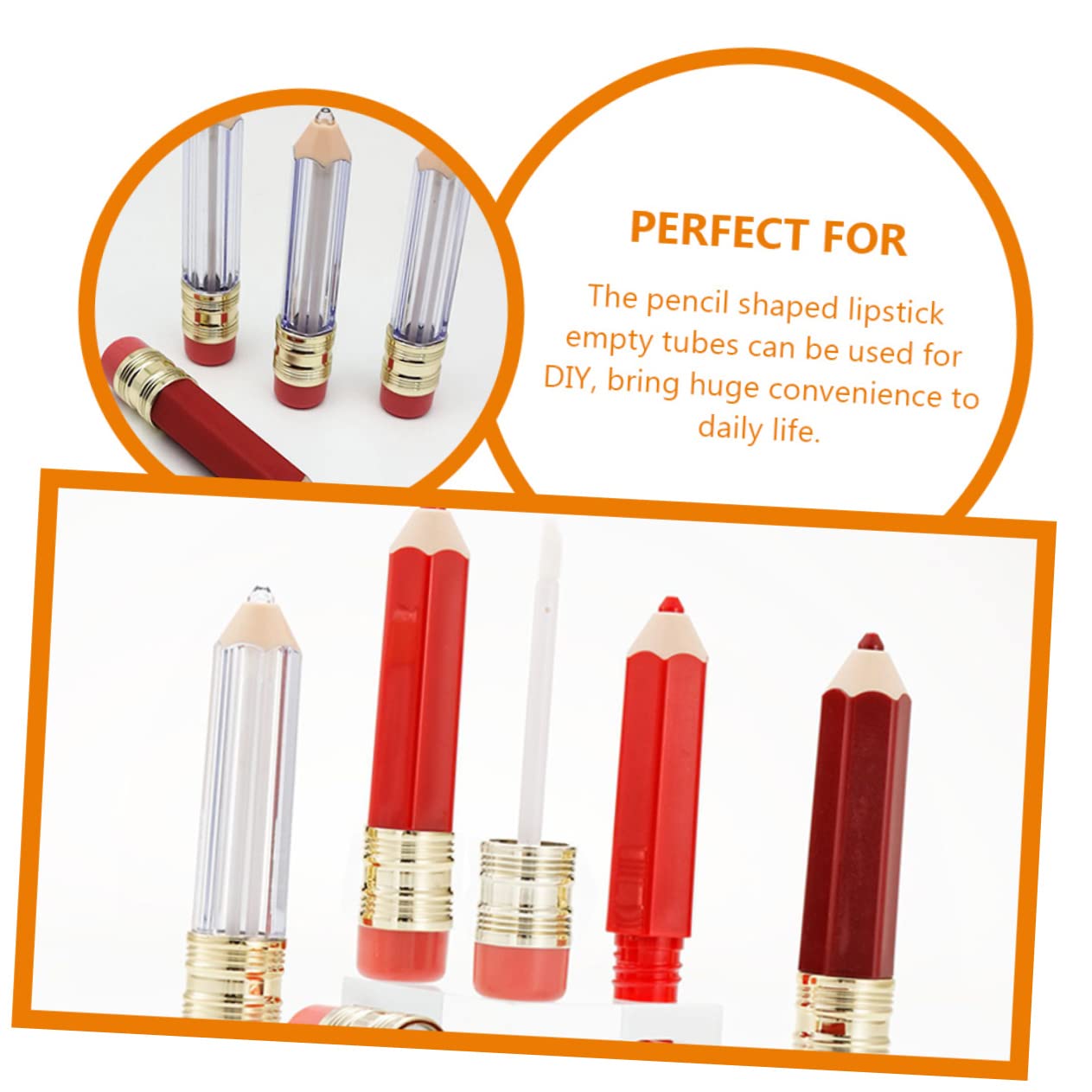 Beavorty 3 Sätze Leere Tube Mit Lippenstift-lippenglasur Lippenstift Set Lipstick Set -kit Lipgloss Glossen Liner Röhren -aufbewahrungsflaschen Plastik 10 Stück * 3