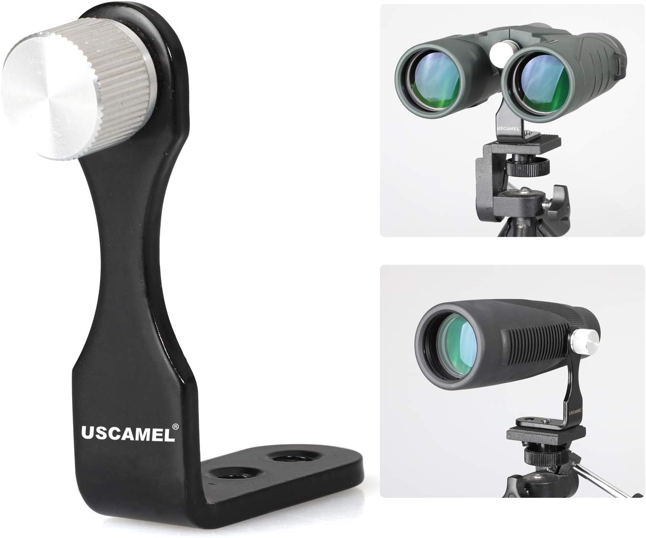 L Type Metal Tripod Mounting Adapter for Porro Binoculars