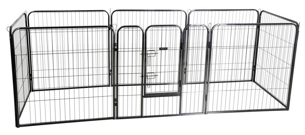 Kerbl 80577 Hunde- und Welpengehege 80x77cm, 8 Elemente, mit Türe, 20.12 kg