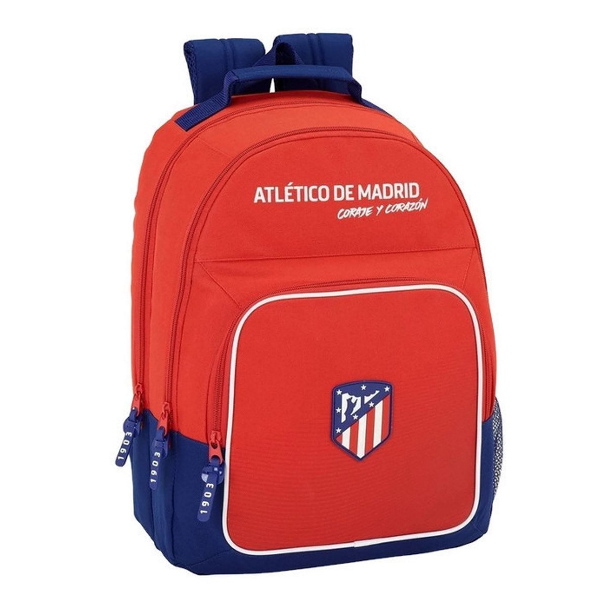 Atletico de Madrid Safta Mochila Atlético De Madrid "Coraje" Oficial Mochila Escolar, 320x160x420mm