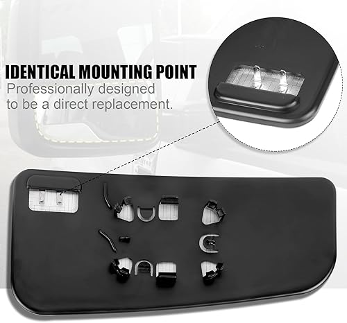 Miniatura 5 de Espejo de repuesto inferior con calefacción para el lado del conductor, espejo de remolque con soporte trasero para Ford F150 2015-2020, Ford F250