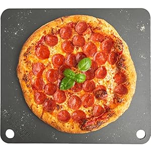 NerdChef Steel Stone – High Performance Pizza Baking | Made in USA (14.5″ x 16″ x 1/4″) – (.25″ Thick – Standard)