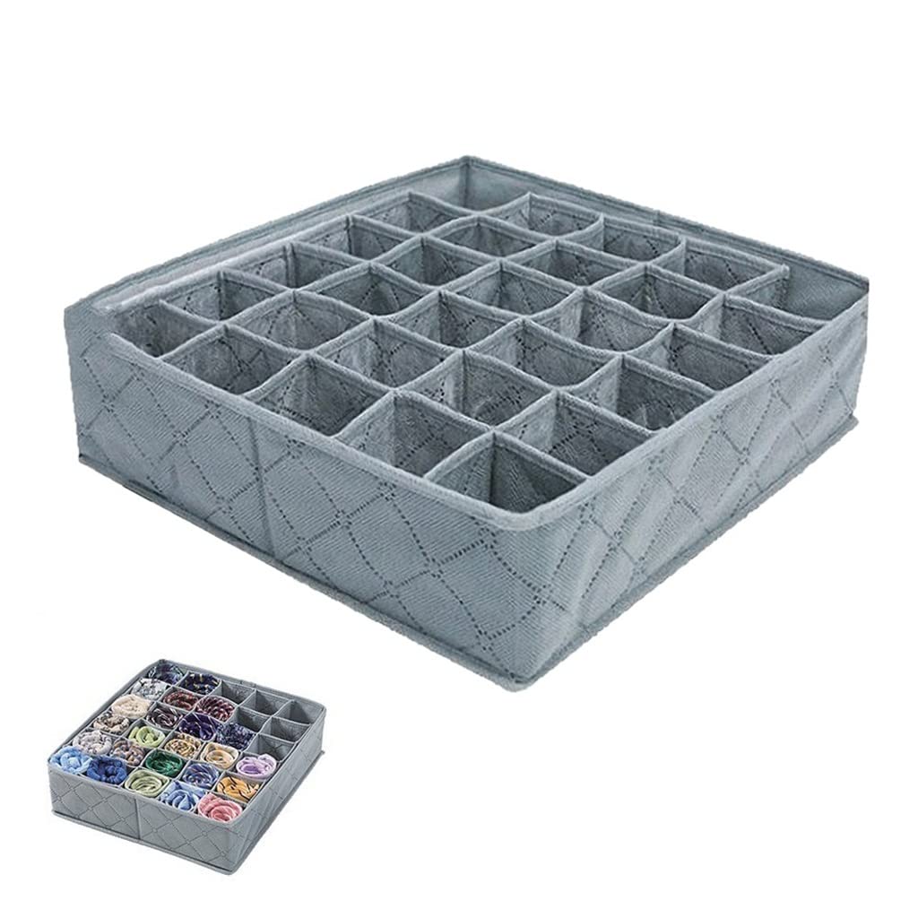 Organizzatore per Guardaroba con 30 Scomparti per Calze e Calzini (A 32 * 34 * 10 cm)