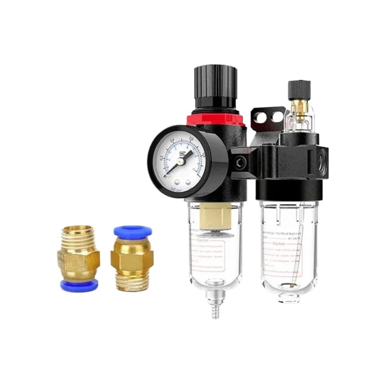 PHNOITPQ AFC2000 AFR2000+AL2000 G1/4 air compressor oil-water separator air filter pressure reducing valve regulator(AFC2000+PC6-02x2)