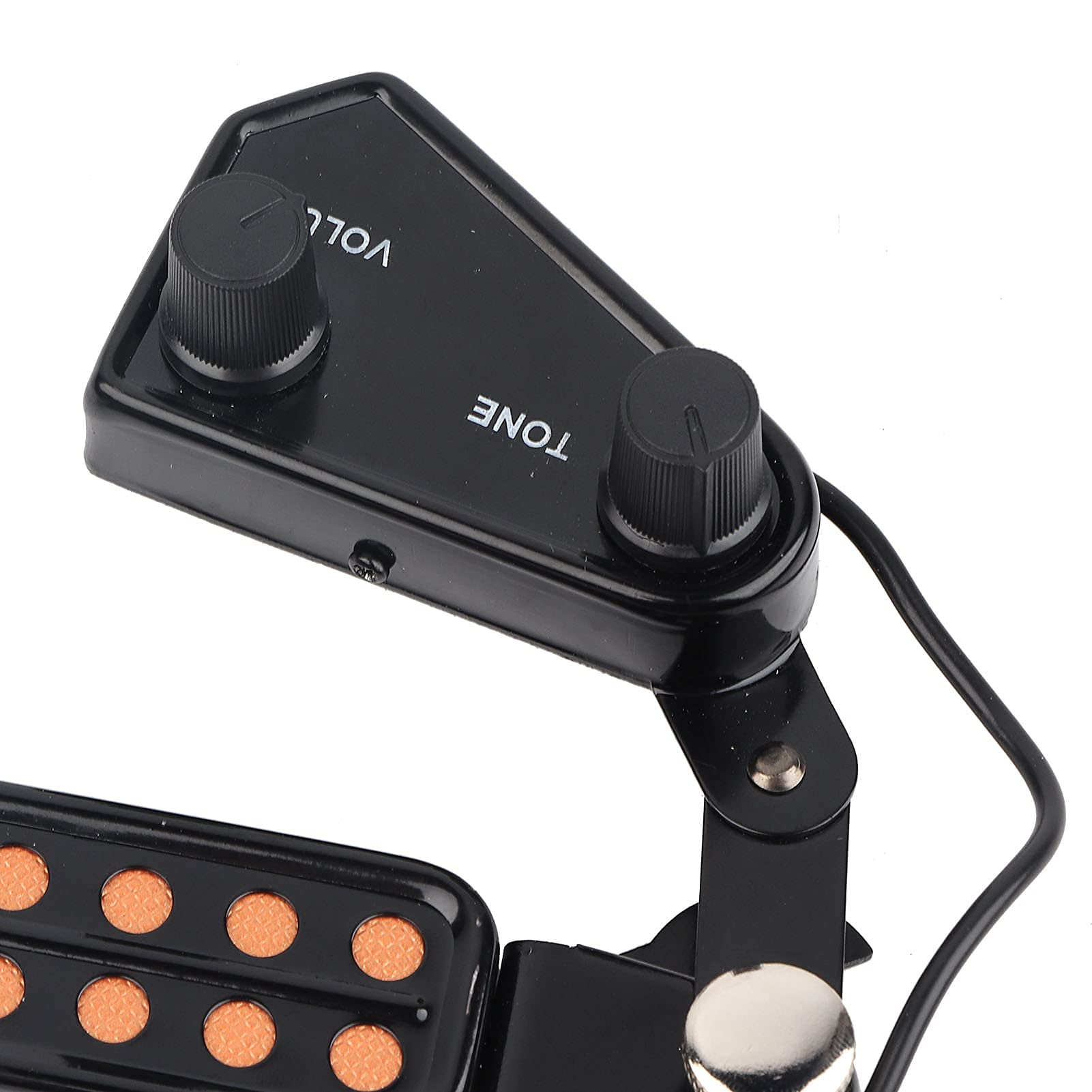 VGEBY1 Pickup per Chitarra, trasduttore Magnetico per Pick-up Acustico a 12 Fori con Kit di sintonizzatori Tono Volume Accessorio per Strumenti Musicali