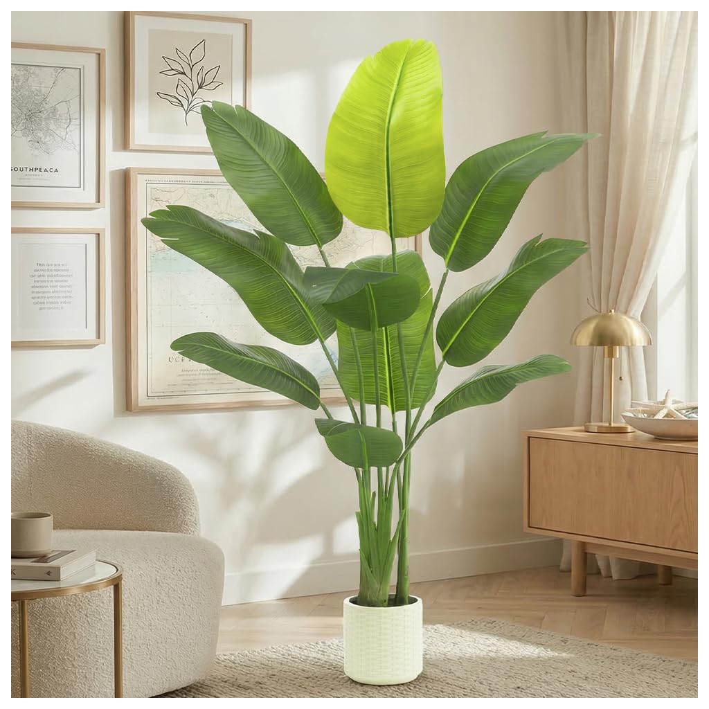 TNGGNT 5FT Faux Traveler's Palm