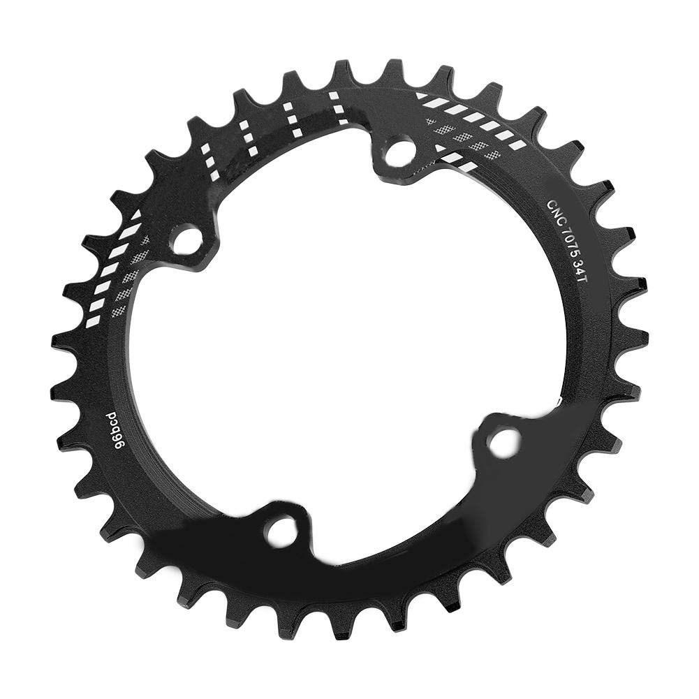 Keenso Taca rowerowa, pierścienie łańcuchowe ze stopu aluminium 32/34/36 / 38T BCD 96 mm do korb rowerowych