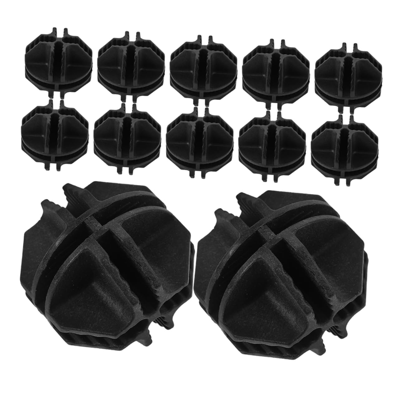 PRETYZOOM Easy Assembly Wire Cube Plastic Connectors Pet Cage Frame Connectors Storage Bins Shelving Frame Accessories