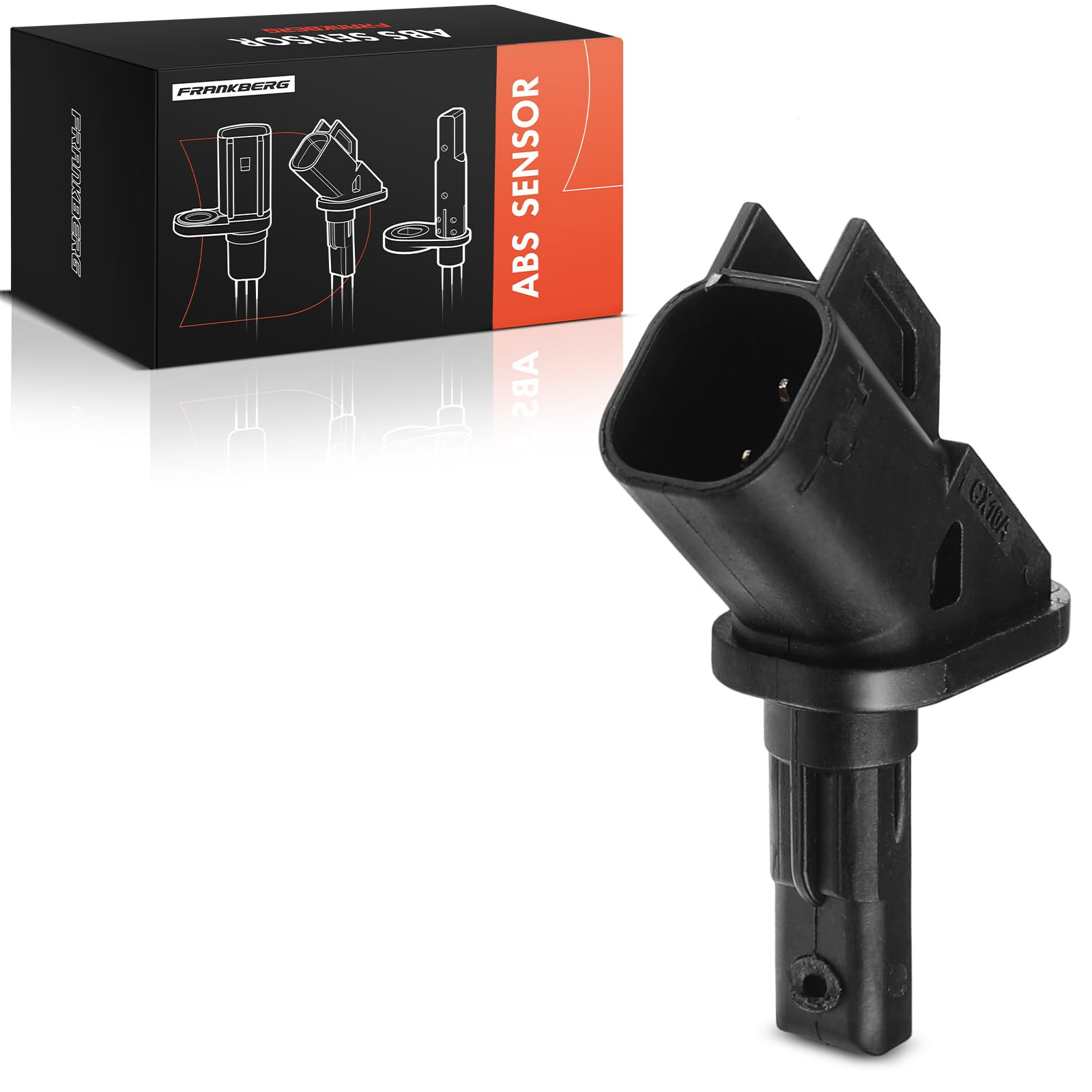Frankberg Sensor ABS del eje delantero 6G9N-2B372-CB | Compatible con S80 II 124, V40 Cross Country 526, V40 Hatchback 525, C-Max DM2, S40 II 544, 3 BL, Mondeo IV tricuerpo BA7