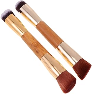 STAHAD 2 Pçs Pincel De Maquiagem Blush Pincel De Maquiagem De Ponta Dupla Pincel De Base Líquida Pincéis De Maquiagem Pincel De Corretivo De Maquiagem Pincel De Cosméticos De Maquiagem