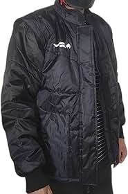 Jaqueta Moto Nylon Protector Life Sport Proteção Frio Intenso Vira Colete GP TECH Tira Manga Motoqueiro Motoboy Motociclista Preta