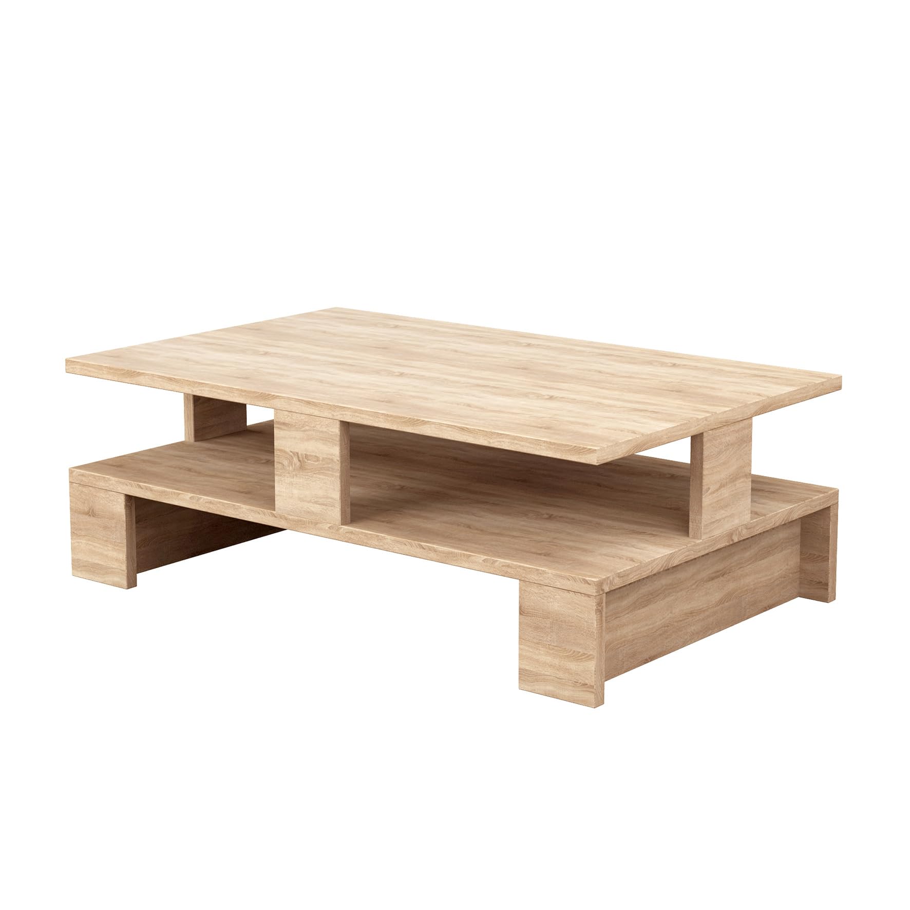 Table basse bois et verre 100x100 : le choix spacieux et lumineux
